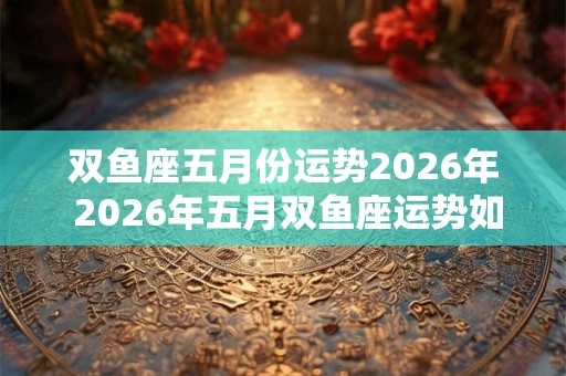 双鱼座五月份运势2026年 2026年五月双鱼座运势如何 双鱼座五月份运势2026年 2026年五月双鱼座运势如何