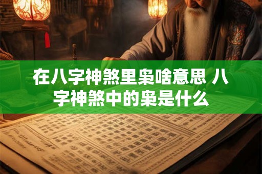 在八字神煞里枭啥意思 八字神煞中的枭是什么 在八字神煞里枭啥意思 八字神煞中的枭是什么