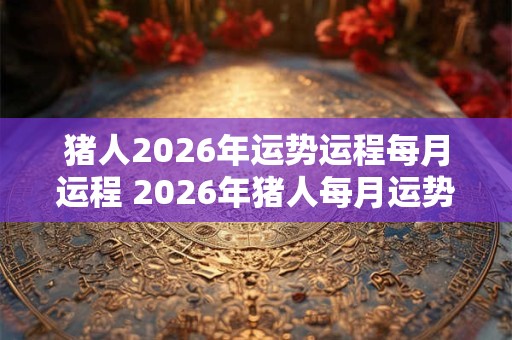 猪人2026年运势运程每月运程 2026年猪人每月运势如何 猪人2026年运势运程每月运程 2026年猪人每月运势如何