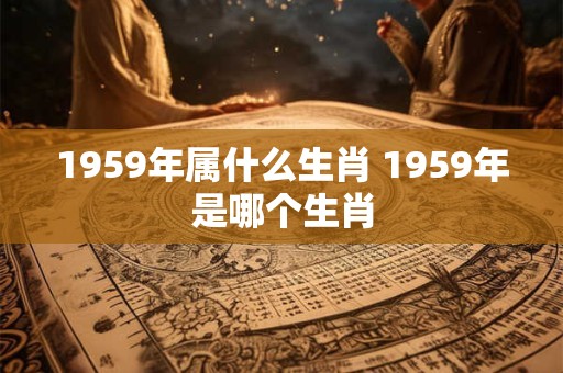 1959年属什么生肖 1959年是哪个生肖