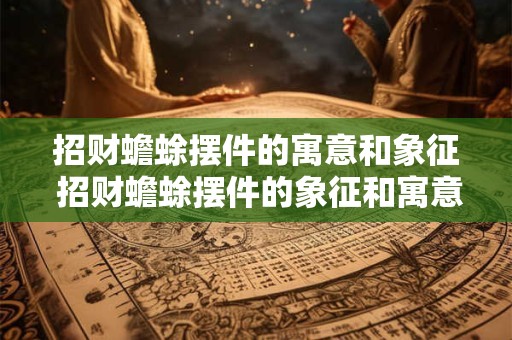 招财蟾蜍摆件的寓意和象征 招财蟾蜍摆件的象征和寓意是什么 招财蟾蜍摆件的寓意和象征 招财蟾蜍摆件的象征和寓意是什么