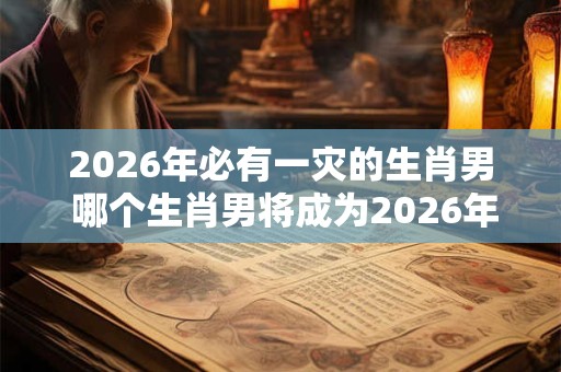 2026年必有一灾的生肖男 哪个生肖男将成为2026年必有灾的代表 2026年必有一灾的生肖男 哪个生肖男将成为2026年必有灾的代表