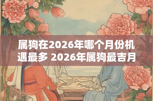属狗在2026年哪个月份机遇最多 2026年属狗最吉月是哪个 属狗在2026年哪个月份机遇最多 2026年属狗最吉月是哪个