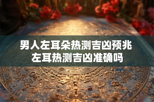 男人左耳朵热测吉凶预兆 左耳热测吉凶准确吗 男人左耳朵热测吉凶预兆 左耳热测吉凶准确吗