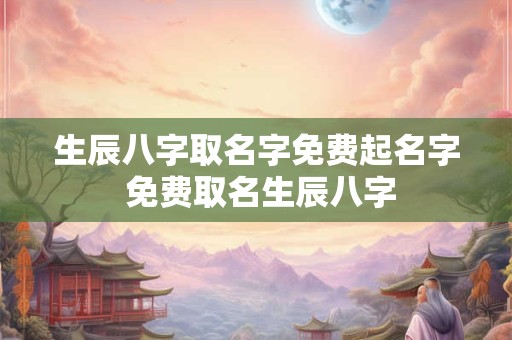 生辰八字取名字免费起名字 免费取名生辰八字 生辰八字取名字免费起名字 免费取名生辰八字
