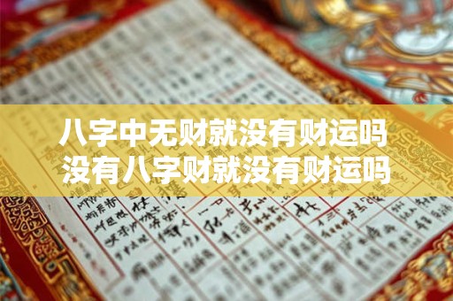 八字中无财就没有财运吗 没有八字财就没有财运吗 八字中无财就没有财运吗 没有八字财就没有财运吗