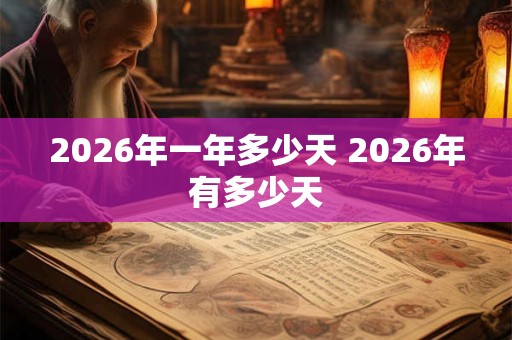 2026年一年多少天 2026年有多少天 2026年一年多少天 2026年有多少天