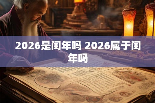 2026是闰年吗 2026属于闰年吗 2026是闰年吗 2026属于闰年吗