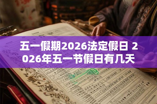 五一假期2026法定假日 2026年五一节假日有几天 五一假期2026法定假日 2026年五一节假日有几天
