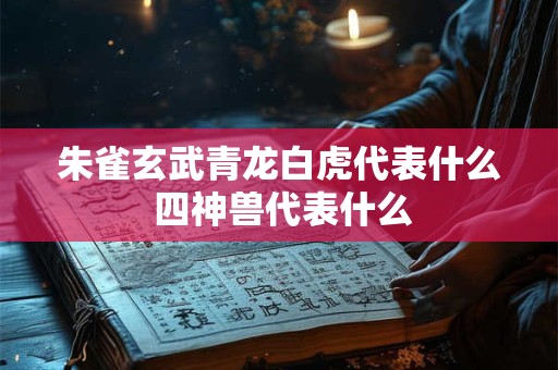朱雀玄武青龙白虎代表什么 四神兽代表什么 朱雀玄武青龙白虎代表什么 四神兽代表什么