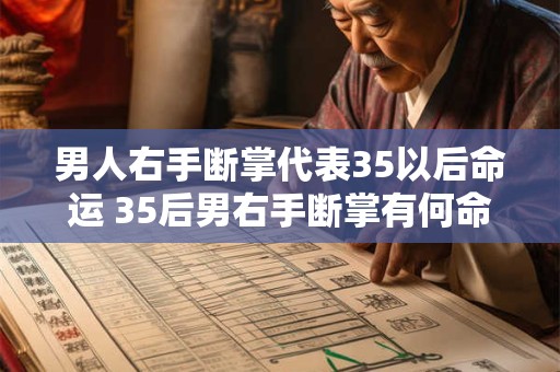 男人右手断掌代表35以后命运 35后男右手断掌有何命运 男人右手断掌代表35以后命运 35后男右手断掌有何命运