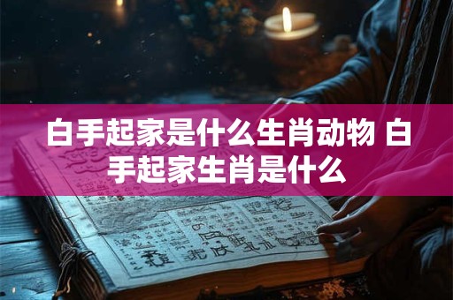 白手起家是什么生肖动物 白手起家生肖是什么 白手起家是什么生肖动物 白手起家生肖是什么