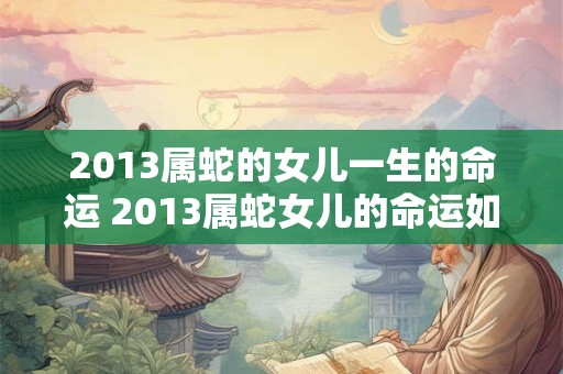 2013属蛇的女儿一生的命运 2013属蛇女儿的命运如何 2013属蛇的女儿一生的命运 2013属蛇女儿的命运如何