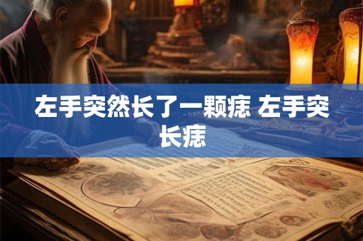 左手突然长了一颗痣 左手突长痣 左手突然长了一颗痣 左手突长痣