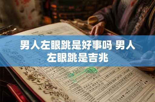 男人左眼跳是好事吗 男人左眼跳是吉兆