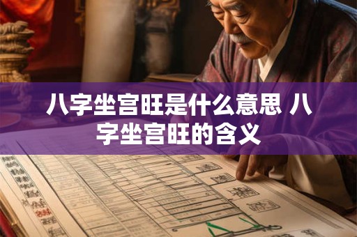 八字坐宫旺是什么意思 八字坐宫旺的含义 八字坐宫旺是什么意思 八字坐宫旺的含义