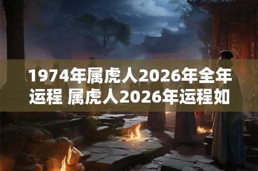 1974年属虎人2026年全年运程 属虎人2026年运程如何 1974年属虎人2026年全年运程 属虎人2026年运程如何