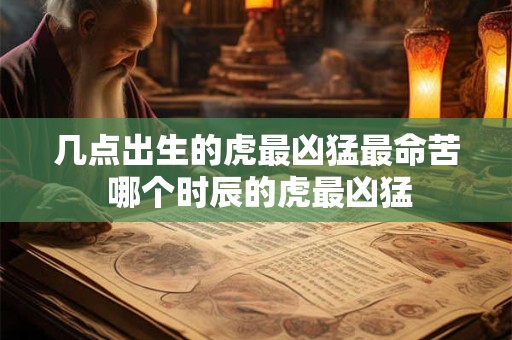 几点出生的虎最凶猛最命苦 哪个时辰的虎最凶猛 几点出生的虎最凶猛最命苦 哪个时辰的虎最凶猛