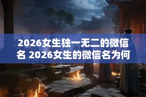2026女生独一无二的微信名 2026女生的微信名为何独一无二 2026女生独一无二的微信名 2026女生的微信名为何独一无二
