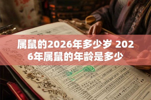 属鼠的2026年多少岁 2026年属鼠的年龄是多少 属鼠的2026年多少岁 2026年属鼠的年龄是多少