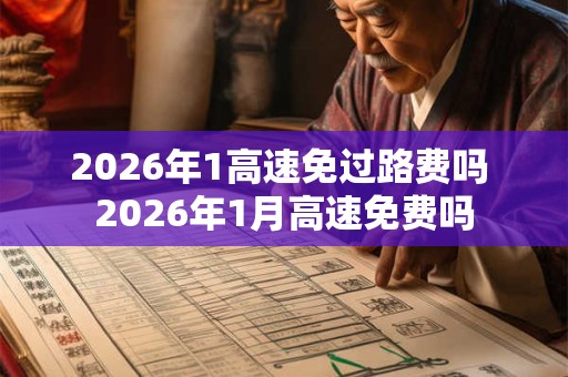 2026年1高速免过路费吗 2026年1月高速免费吗 2026年1高速免过路费吗 2026年1月高速免费吗