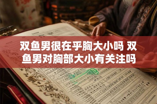 双鱼男很在乎胸大小吗 双鱼男对胸部大小有关注吗 双鱼男很在乎胸大小吗 双鱼男对胸部大小有关注吗