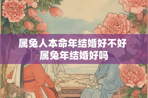 属兔人本命年结婚好不好 属兔年结婚好吗