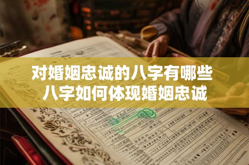 对婚姻忠诚的八字有哪些 八字如何体现婚姻忠诚 对婚姻忠诚的八字有哪些 八字如何体现婚姻忠诚
