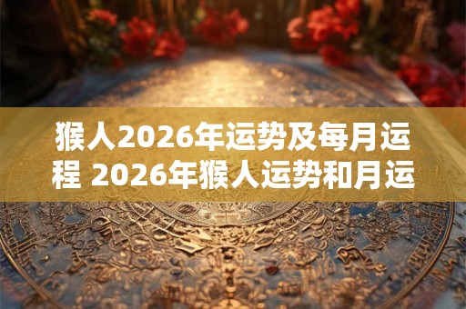 猴人2026年运势及每月运程 2026年猴人运势和月运如何