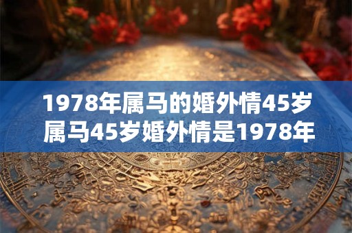 1978年属马的婚外情45岁 属马45岁婚外情是1978年的人吗