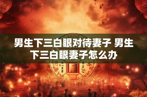 男生下三白眼对待妻子 男生下三白眼妻子怎么办 男生下三白眼对待妻子 男生下三白眼妻子怎么办