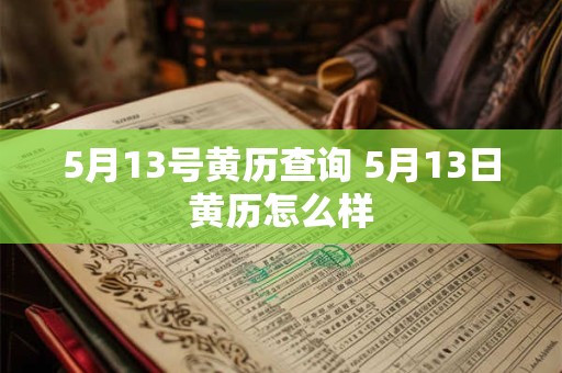 5月13号黄历查询 5月13日黄历怎么样 5月13号黄历查询 5月13日黄历怎么样