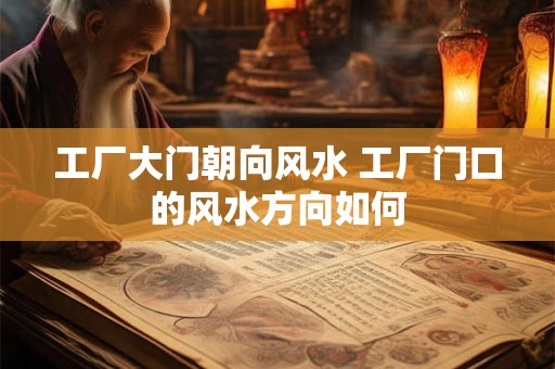 工厂大门朝向风水 工厂门口的风水方向如何