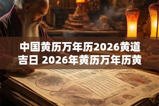 中国黄历万年历2026黄道吉日 2026年黄历万年历黄道吉日有哪些 中国黄历万年历2026黄道吉日 2026年黄历万年历黄道吉日有哪些