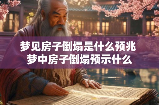梦见房子倒塌是什么预兆 梦中房子倒塌预示什么