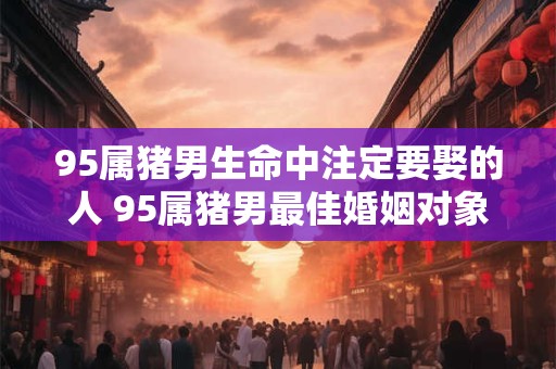 95属猪男生命中注定要娶的人 95属猪男最佳婚姻对象为谁 95属猪男生命中注定要娶的人 95属猪男最佳婚姻对象为谁
