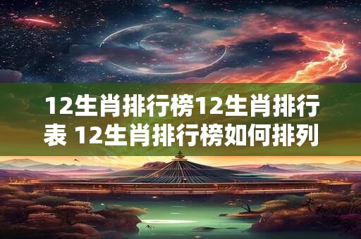 12生肖排行榜12生肖排行表 12生肖排行榜如何排列