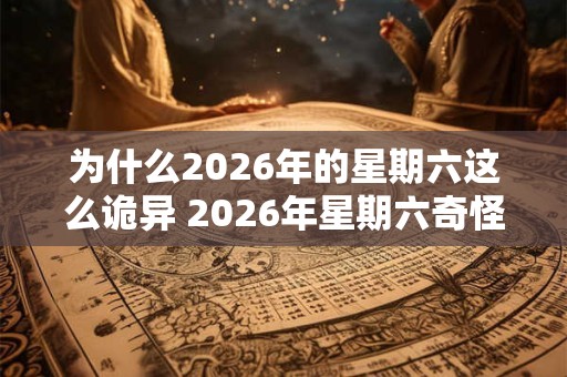 为什么2026年的星期六这么诡异 2026年星期六奇怪原因