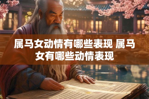 属马女动情有哪些表现 属马女有哪些动情表现 属马女动情有哪些表现 属马女有哪些动情表现