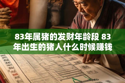 83年属猪的发财年龄段 83年出生的猪人什么时候赚钱最多 83年属猪的发财年龄段 83年出生的猪人什么时候赚钱最多