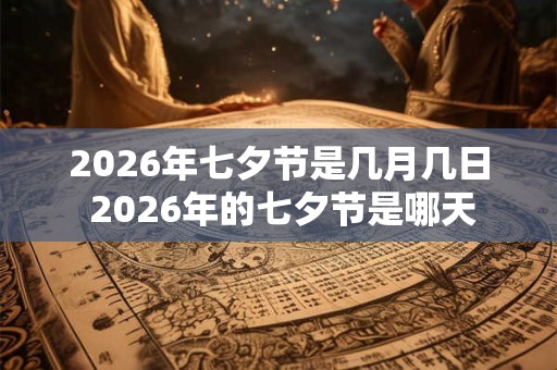 2026年七夕节是几月几日 2026年的七夕节是哪天