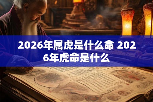 2026年属虎是什么命 2026年虎命是什么