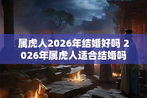 属虎人2026年结婚好吗 2026年属虎人适合结婚吗