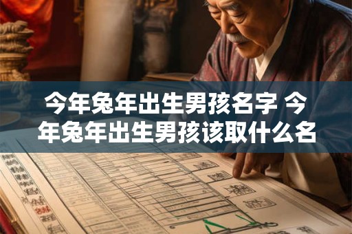 今年兔年出生男孩名字 今年兔年出生男孩该取什么名字