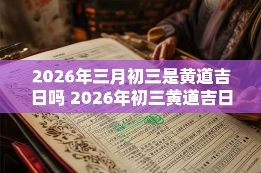 2026年三月初三是黄道吉日吗 2026年初三黄道吉日吗 2026年三月初三是黄道吉日吗 2026年初三黄道吉日吗