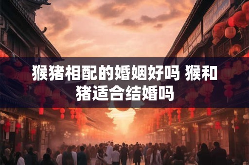 猴猪相配的婚姻好吗 猴和猪适合结婚吗 猴猪相配的婚姻好吗 猴和猪适合结婚吗