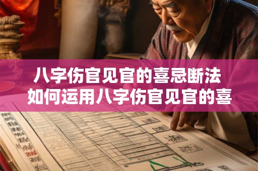 八字伤官见官的喜忌断法 如何运用八字伤官见官的喜忌断法