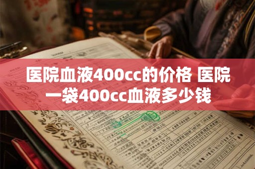 医院血液400cc的价格 医院一袋400cc血液多少钱 医院血液400cc的价格 医院一袋400cc血液多少钱