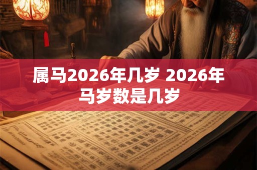 属马2026年几岁 2026年马岁数是几岁