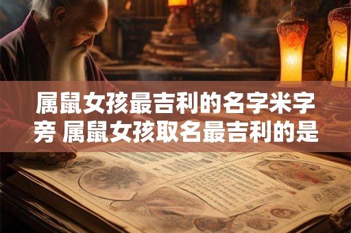 属鼠女孩最吉利的名字米字旁 属鼠女孩取名最吉利的是米字旁吗 属鼠女孩最吉利的名字米字旁 属鼠女孩取名最吉利的是米字旁吗
